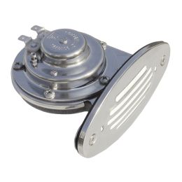 Schmitt Marine Mini Stainless Steel Single Drop-In Horn w/Stainless Steel Grill - 12V High Pitch